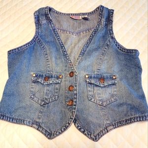 Bill Blass Vintage Denim Vest PXL
